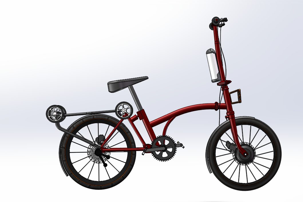 折叠自行车sw三维图 --1443050--100