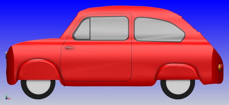 该模型是菲亚特600的概念性改革