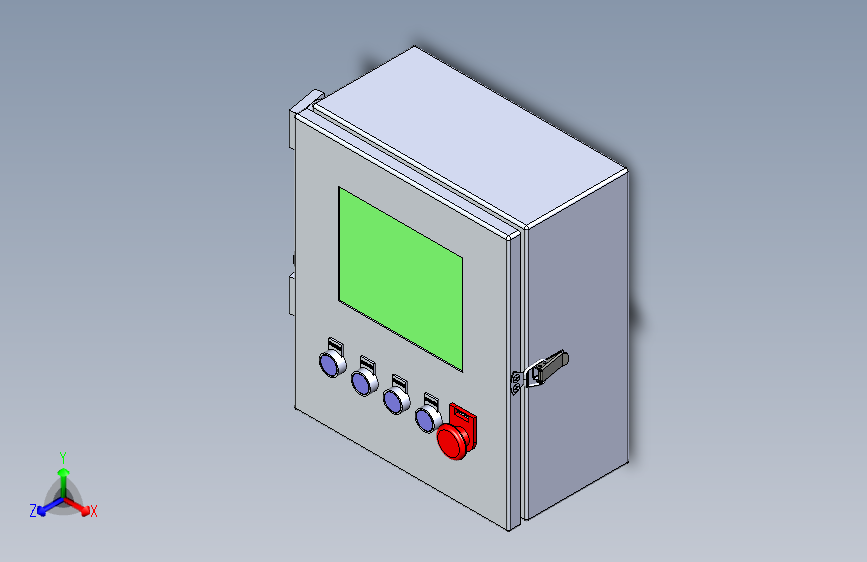PROFACE触摸屏面板箱（带按钮）