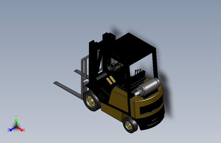 叉车三维模型