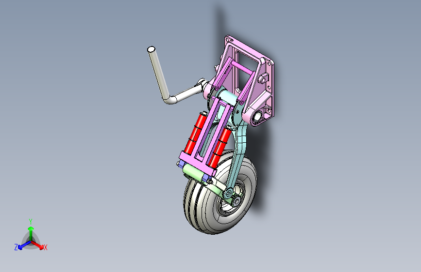 超飞FOURNIER RF-4固定翼飞机起落架3D图纸