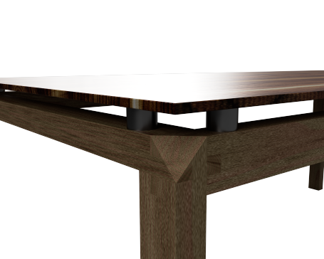 三路木接头 - 桌子设计。