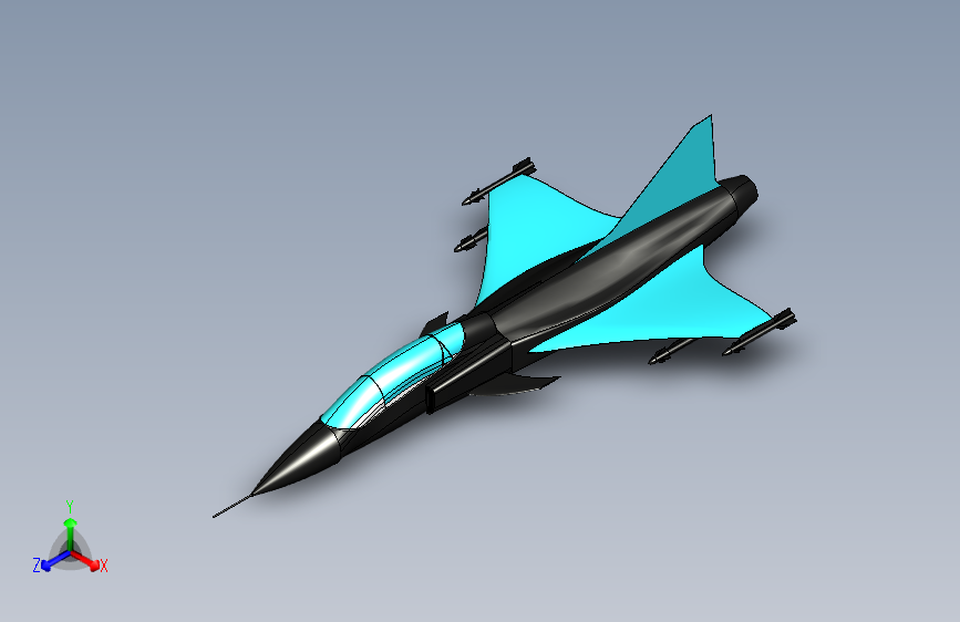 喷气式飞机简易造型