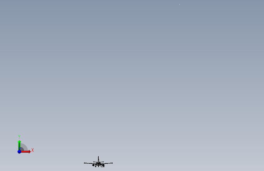 空客A310开舱门带楼梯 正面视图