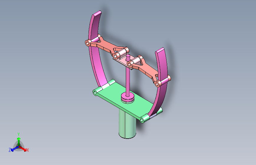 活塞式简易夹爪结构