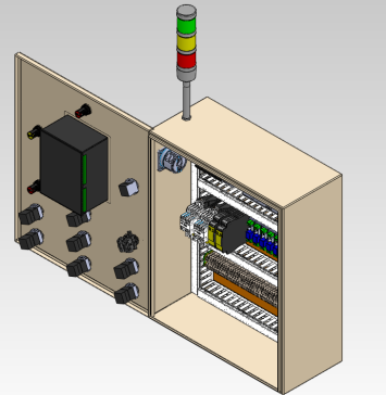 电控箱带元器件