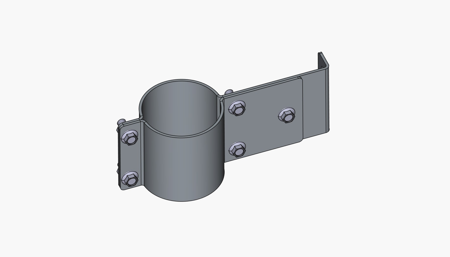 用于3英寸管道的带希拉的支架