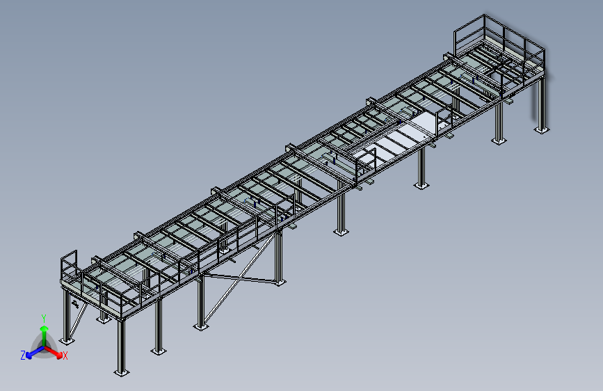 平台下方电气导管和空气_水分配系统的支撑结构