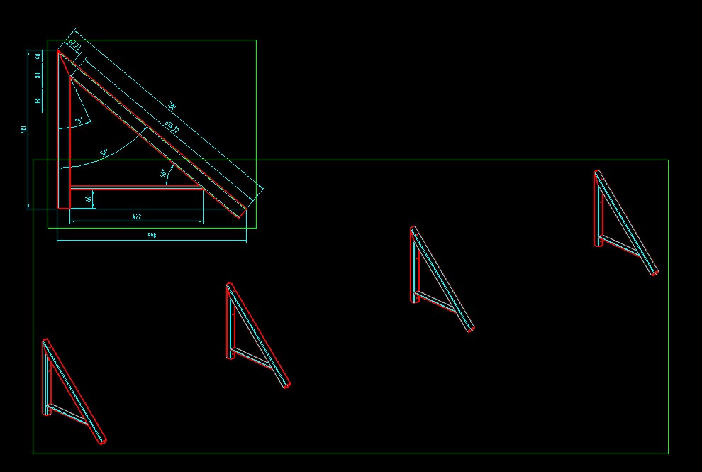 简单的入口雨篷单臂支架