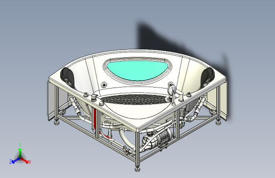卧式浴缸带水泵