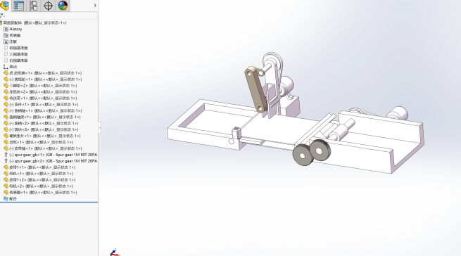 自动盖章机设计三维SW模型+二维cad图纸+说明书