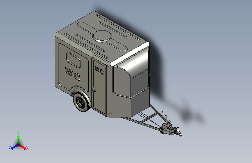 移动公共卫生间WC拖车