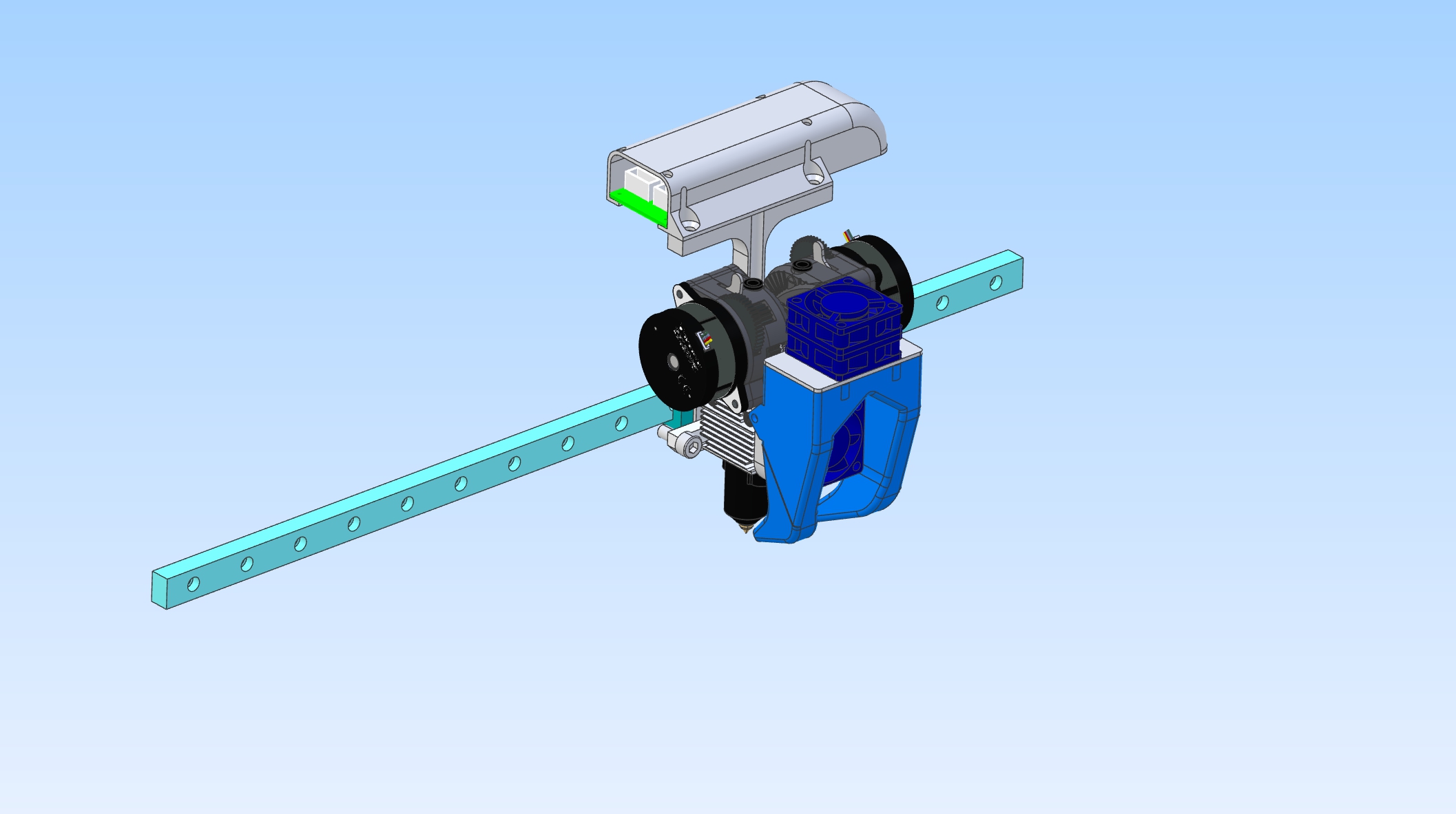 Bontech LGX 3D打印机双挤出头结构
