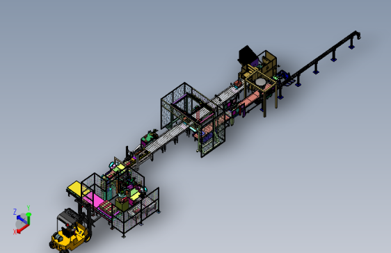 装箱装盒封箱码垛自动包装线