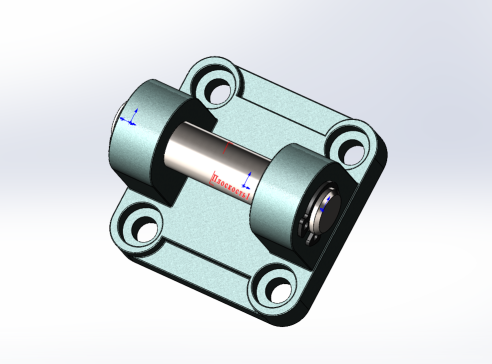 d40 DSBC ISO15552气动纤毛器（FESTO）的轴法兰。