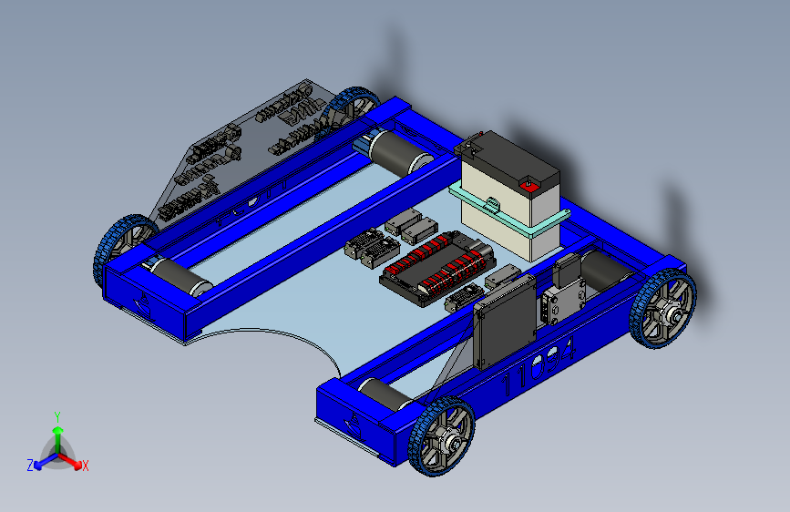 比赛格斗机器人底盘结构