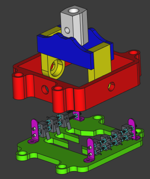 A H-Shifter 主要部件模型在 FreeCAD 中重建