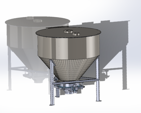 T-2000带有计量装置的材料容器