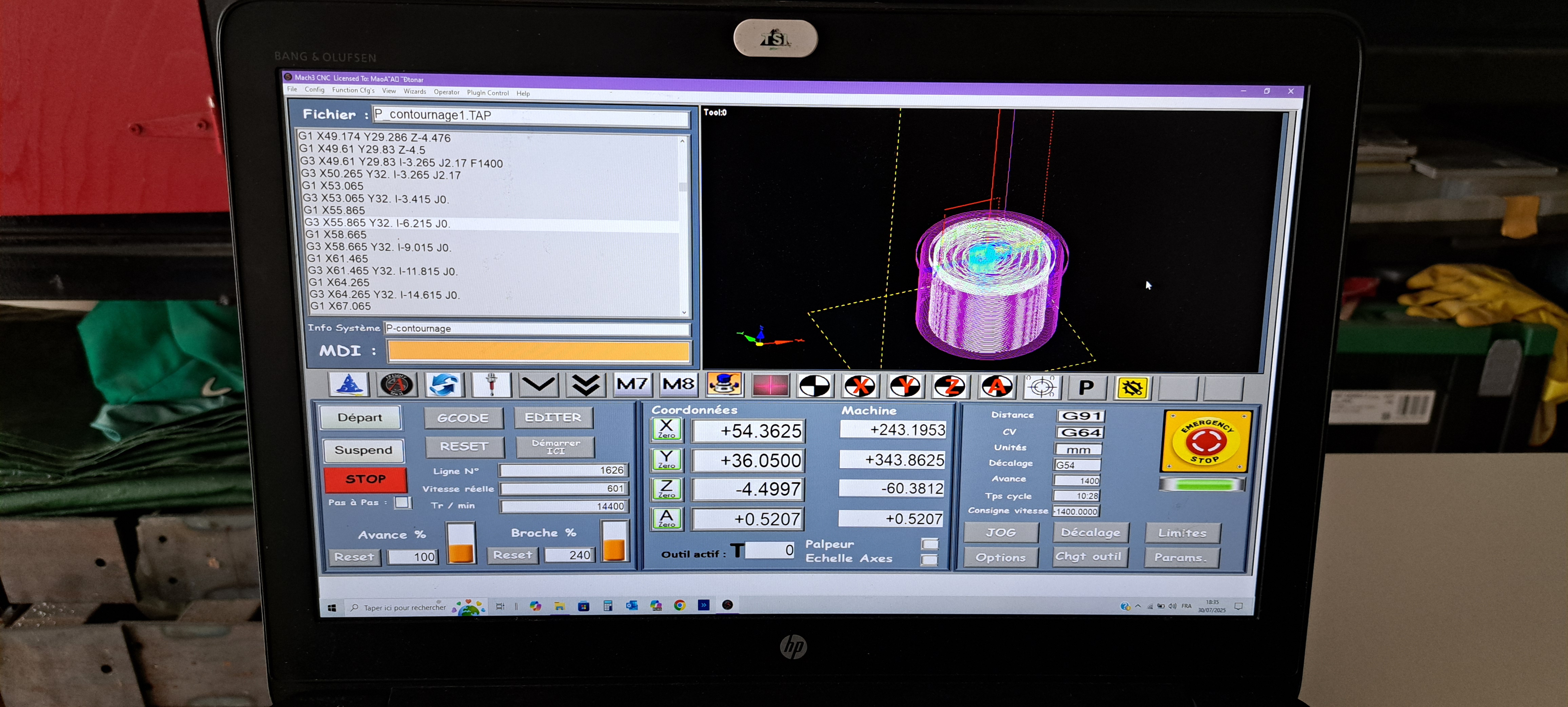 CNC 3轴加工中心,使用Mach3和MK4-ET板。