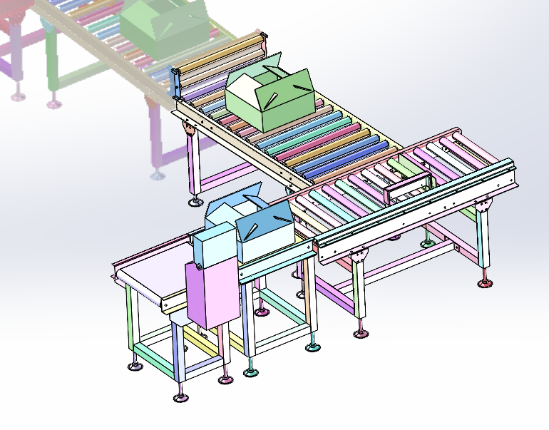 纸箱残次品检测输送机