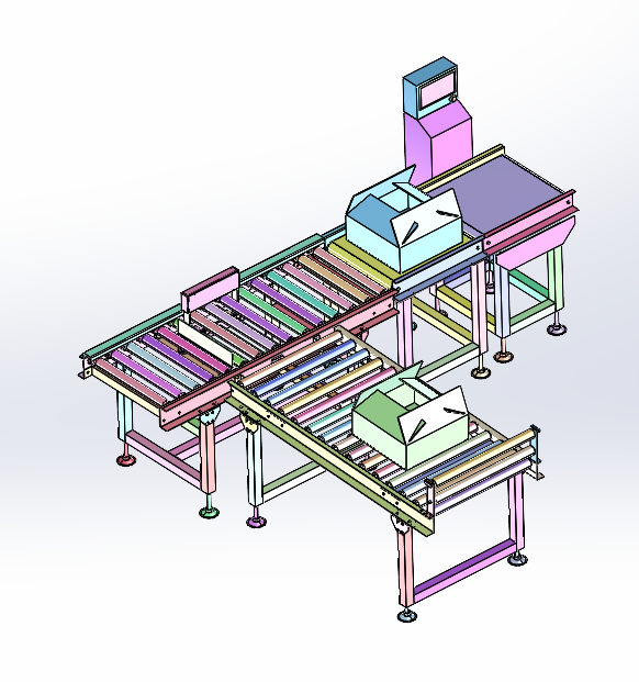 纸箱残次品检测输送机