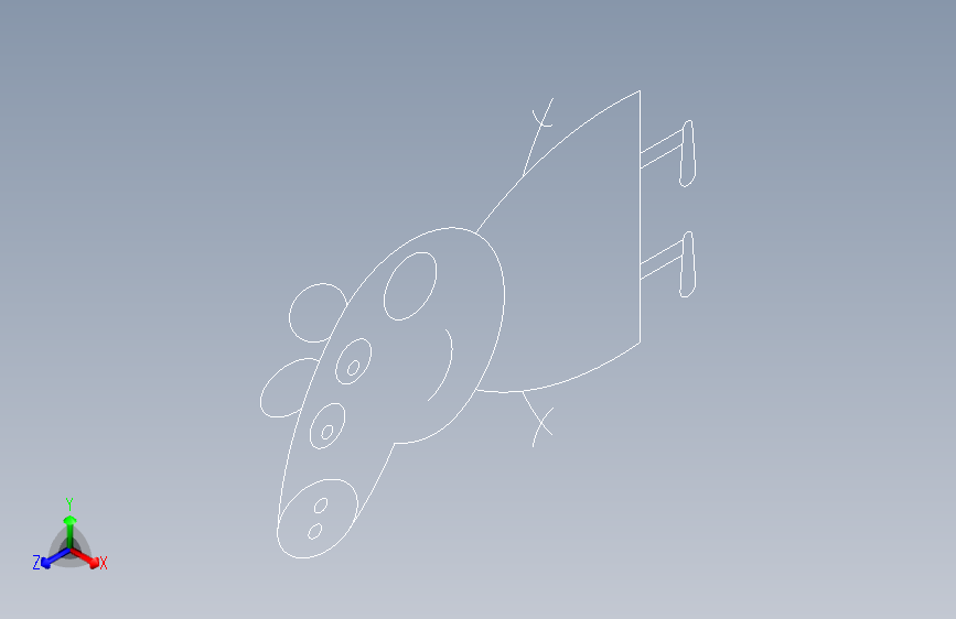 小猪佩奇二维草图模型==449631=5