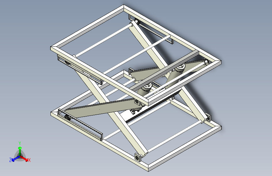 DIY剪刀式升降台