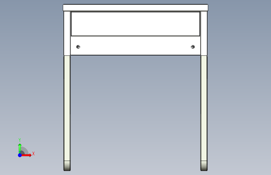 School table _MICKE_ - 校桌 _MICKE_ 正面视图