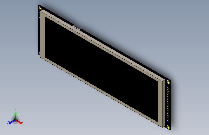 SPI 1280x400 7.84英寸IPS TFT液晶显示模块 OPTL 电容式触摸