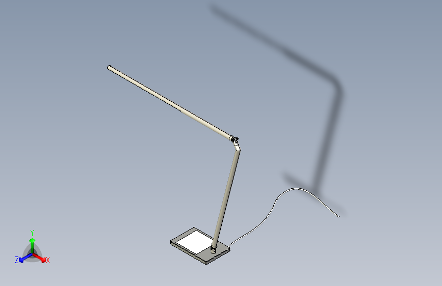 带LED灯条的台灯