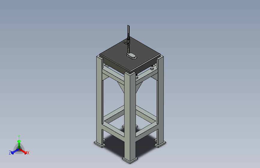带高度尺的台面