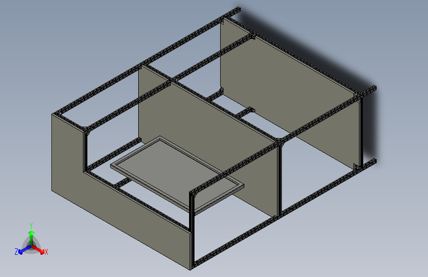 电脑桌_20x20 铝型材