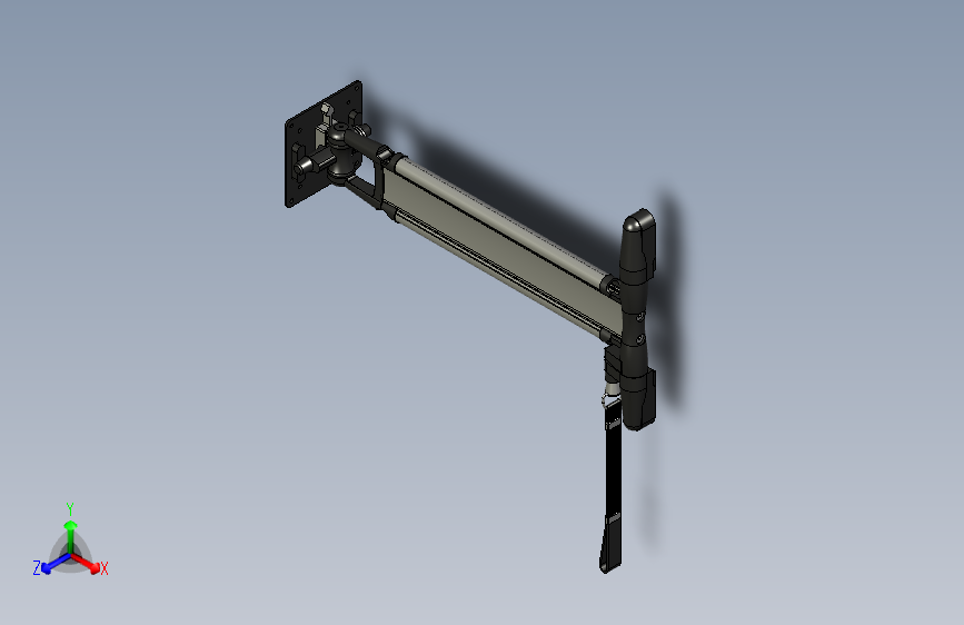 工业显示器支架，垂直安装