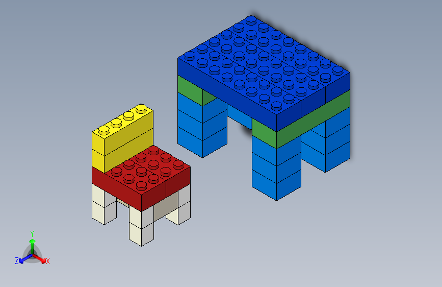 乐高-桌子和椅子