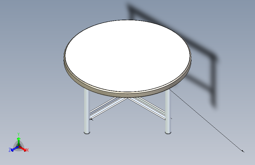 迷你圆形桌子 WELDMENT