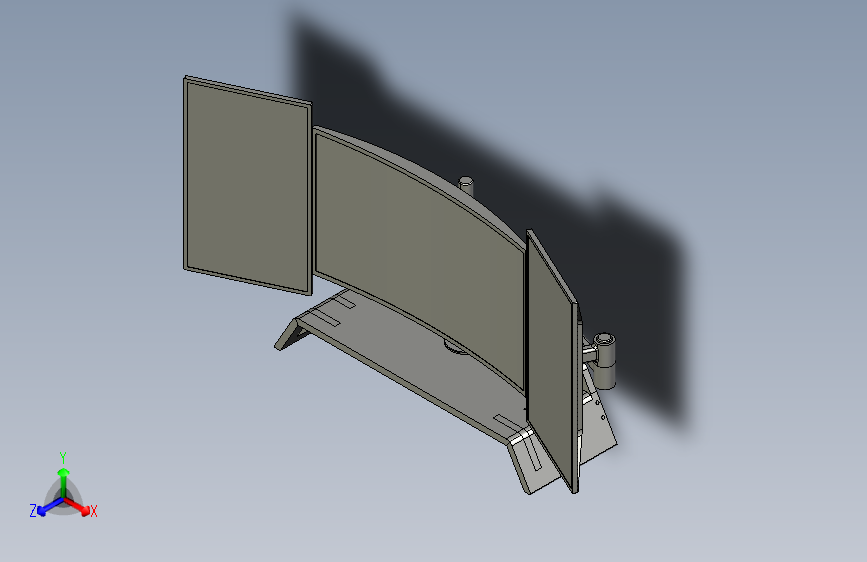 木制显示器支架底座