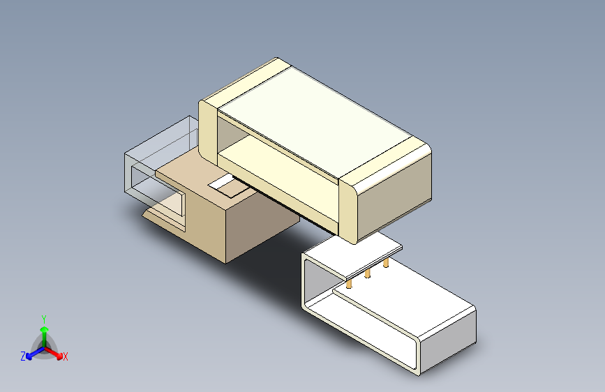 设计三合一木桌