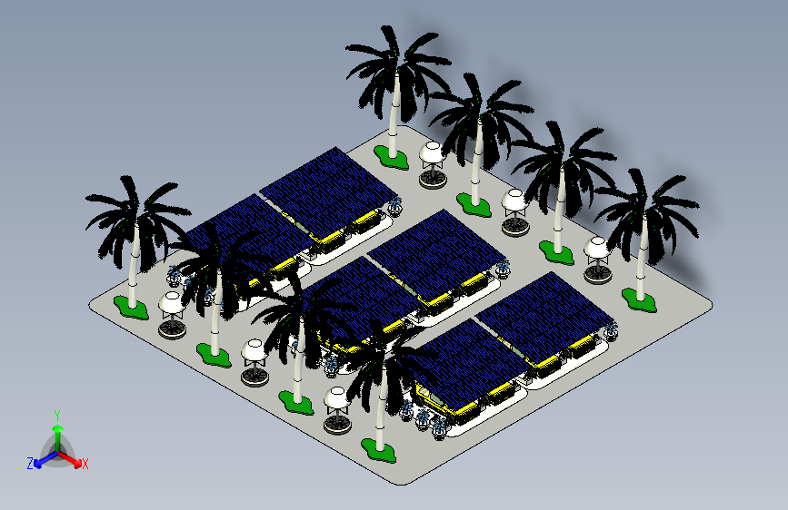 太阳能汽车停车场