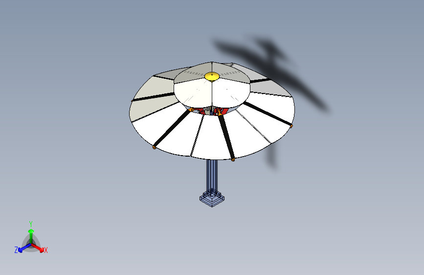 太阳能树，太阳能路灯屋顶，路边太阳能雨伞