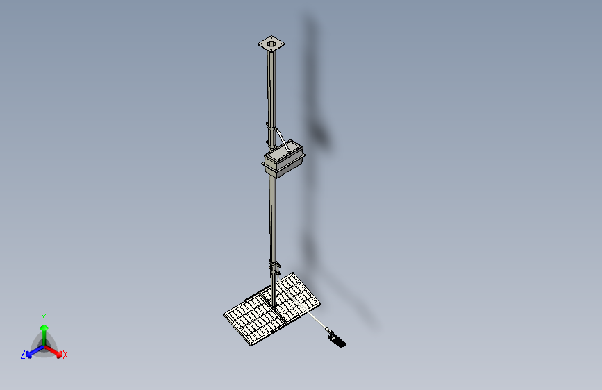 太阳能照明杆-6米