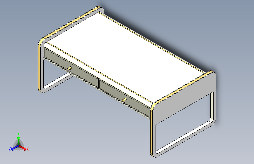 贴面+黄铜咖啡桌