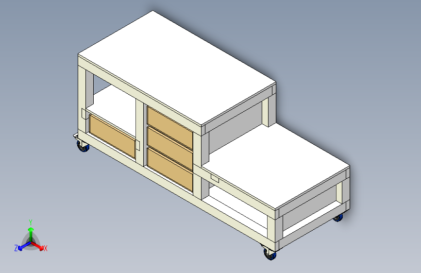为桌子下科学而建