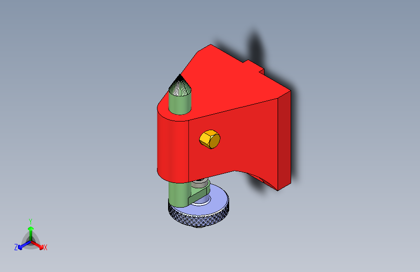 铣床后顶尖组件