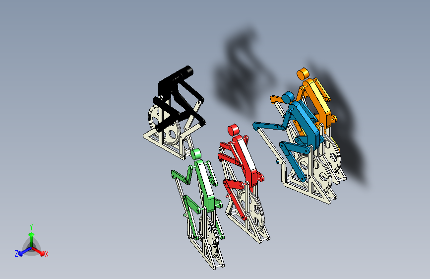 纤细伙伴 - 锻炼骑自行车者 (K'nex 太阳能)