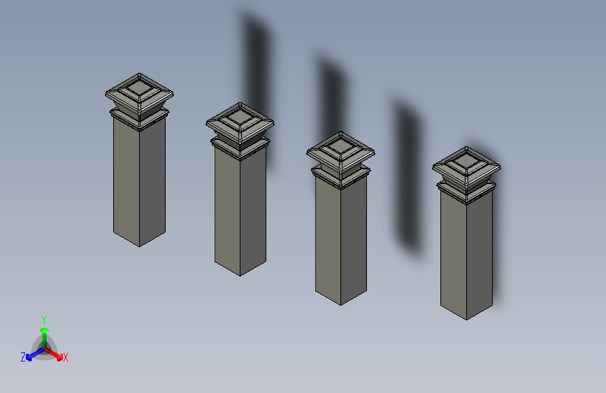 现代风格柱顶装饰