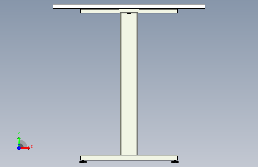 一张桌子配一条桌腿 - Стол на одинарном подстолье