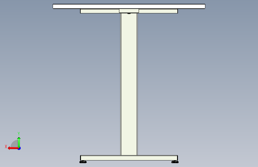 一张桌子配一条桌腿 - Стол на одинарном подстолье