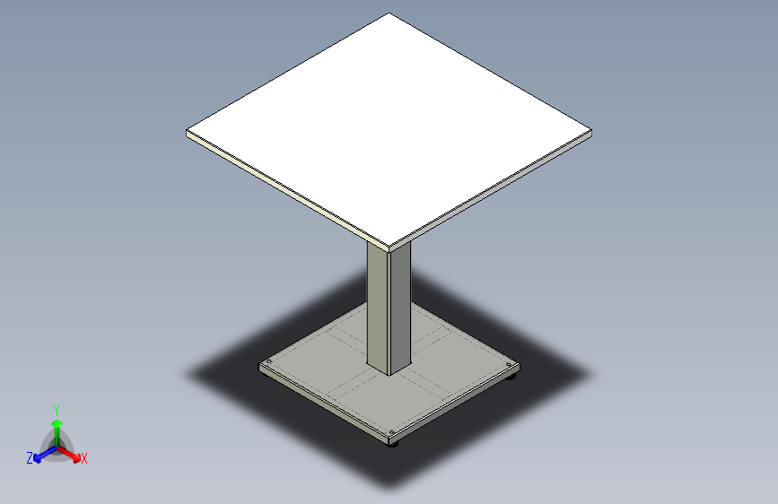 一张桌子配一条桌腿 - Стол на одинарном подстолье