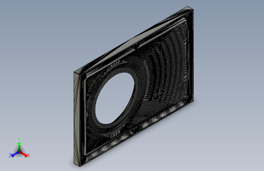 音频显示器的前面外壳