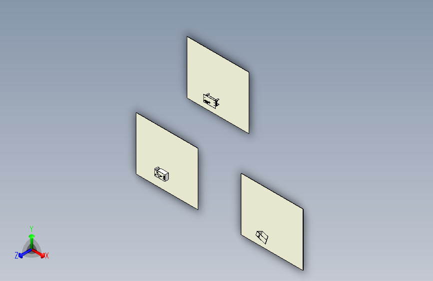 长方形中心桌（3种款式）